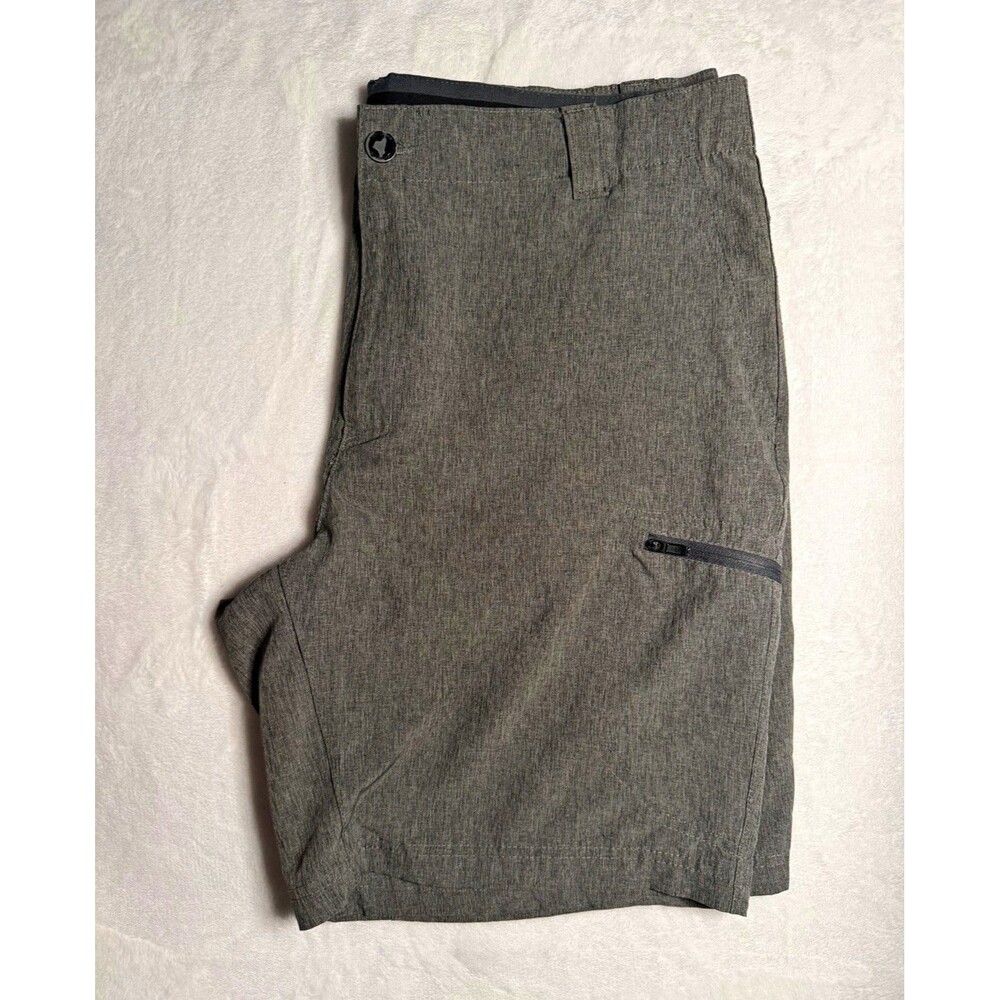 ZeroXposur Men’s Gray Chino Shorts Stretch Pockets Travel R87331S